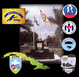 Bay of Pigs Memorial and logos
